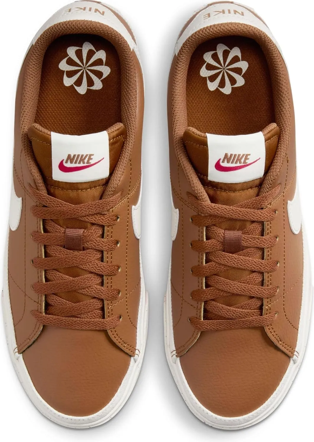 Nike Court Legacy Next Nature Women's Shoes (DH3161-200, Light British Tan/Fire Red/Sail)