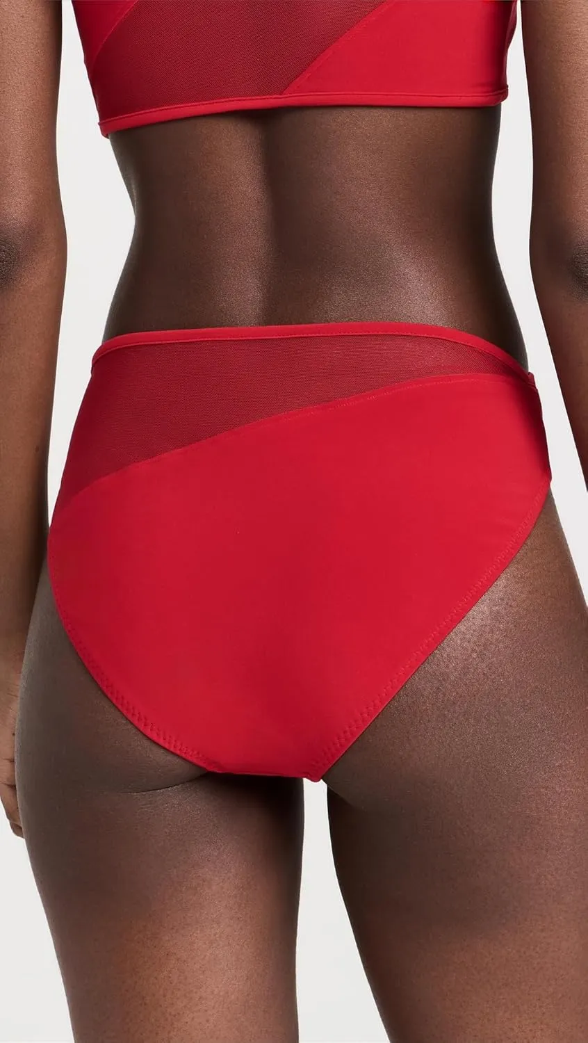 Norma Kamali Women's Snake Mesh Bikini Bottoms