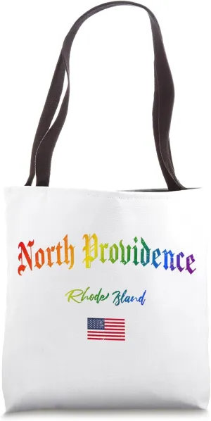 North Providence Gothic Design Lgbtqai  rainbow Version Tote Bag