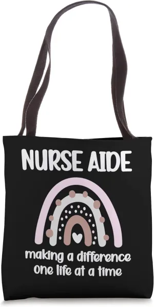 Nurse Aide Rainbow Nurse Aide Week Nursing Assistant Tote Bag