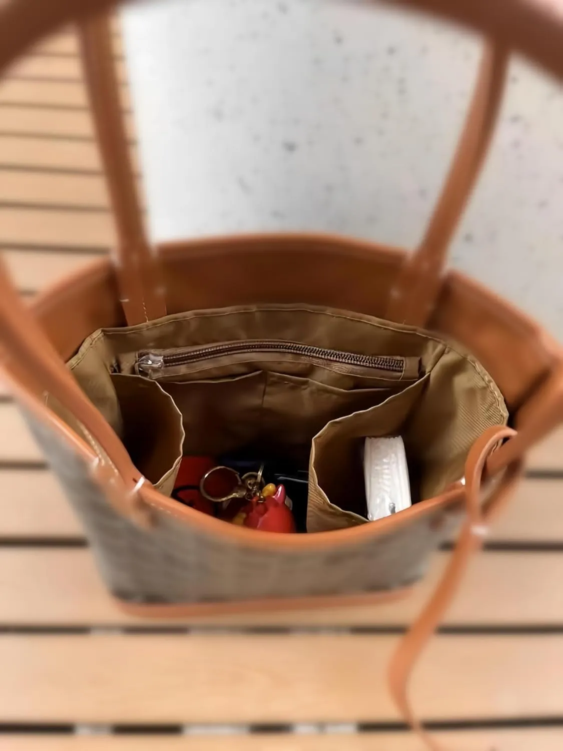 Nylon Bag in Bag for Goyard Anjou Mini Organizer Inner Waterproof (Sand1)