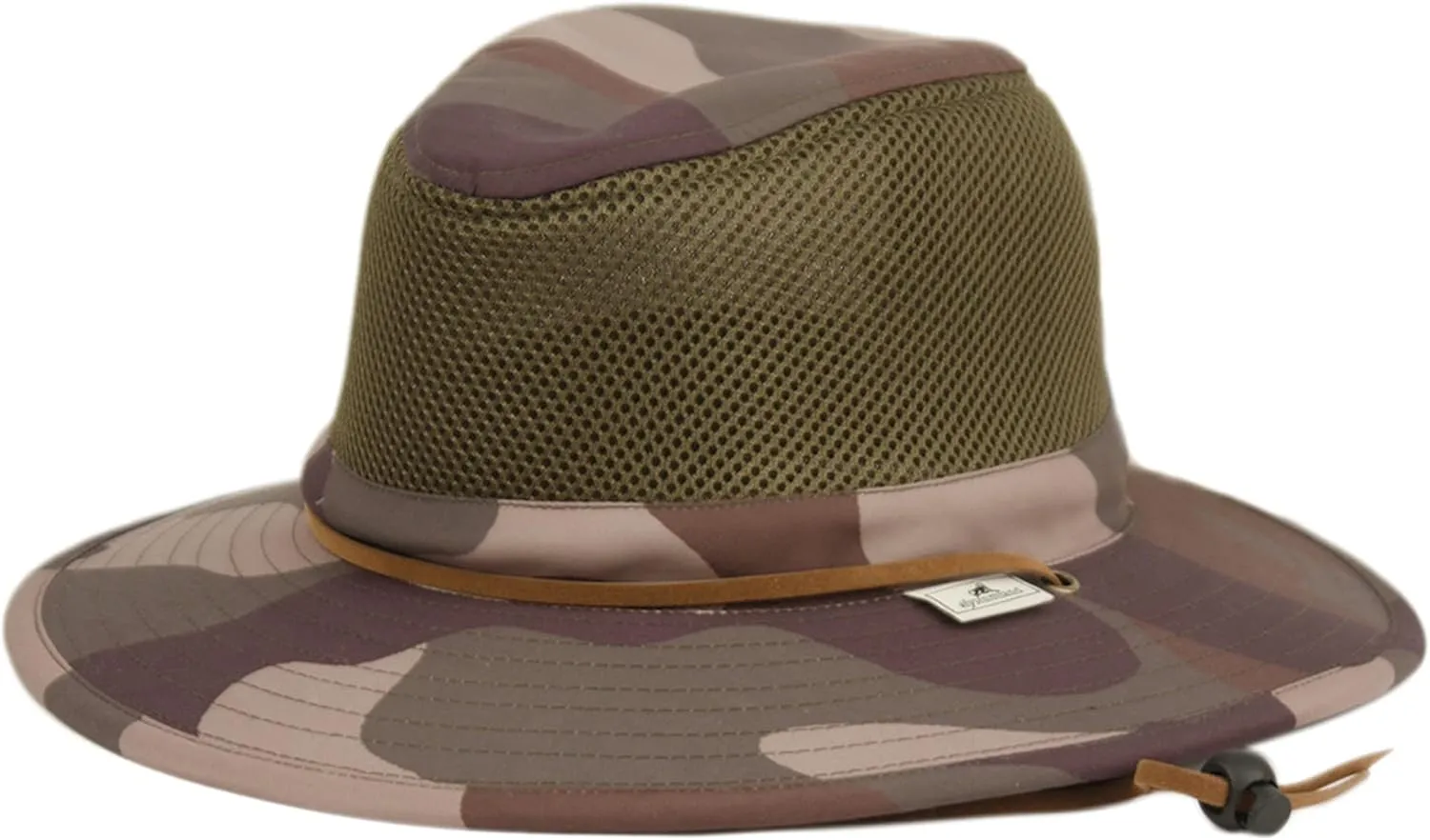 Nylon Mesh Safari Hat - Lightweight, UPF (SPF) 50  Sun Protection, 2 1/2" Big Brim, Chin Strap