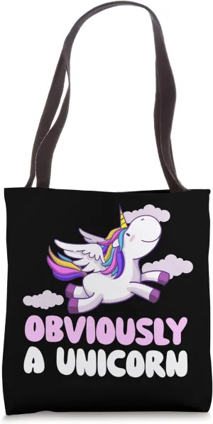 Obviously A Unicorn - Rainbow Unicorn Mystical Creature Tote Bag