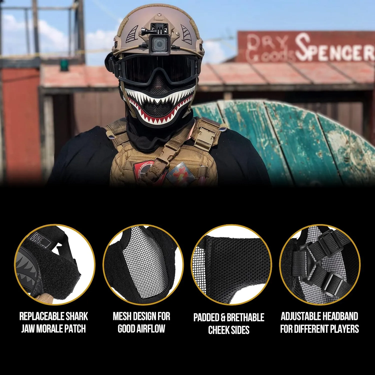 OneTigris Airsoft Lower face mask