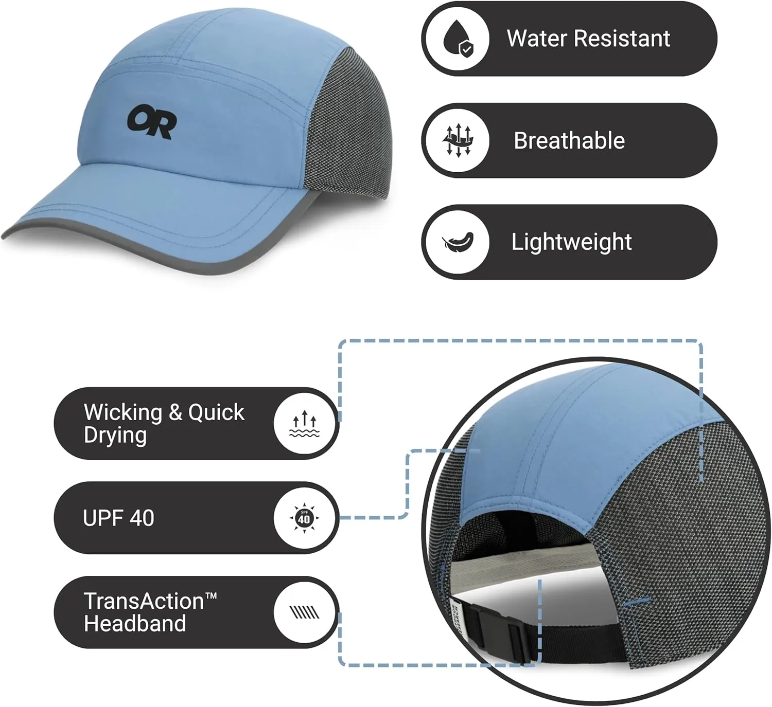 Outdoor Research Swift Cap – UPF 40 , Lightweight, Breathable, Quick-Dry