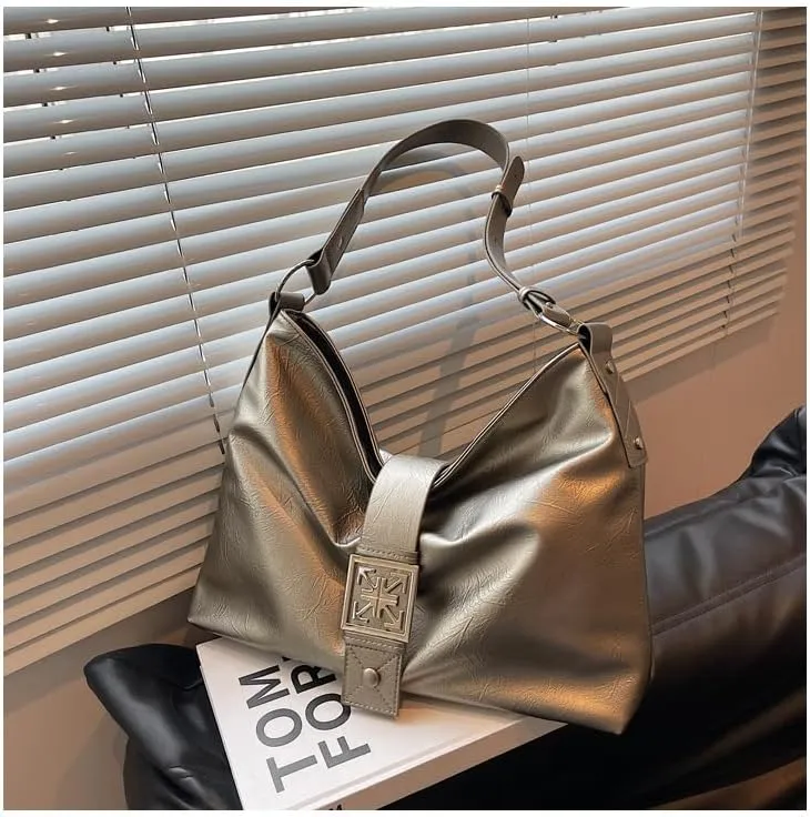 Oversize Vegan Leather Tote Women Weekender Bag Shopper Handbag Travel Purse