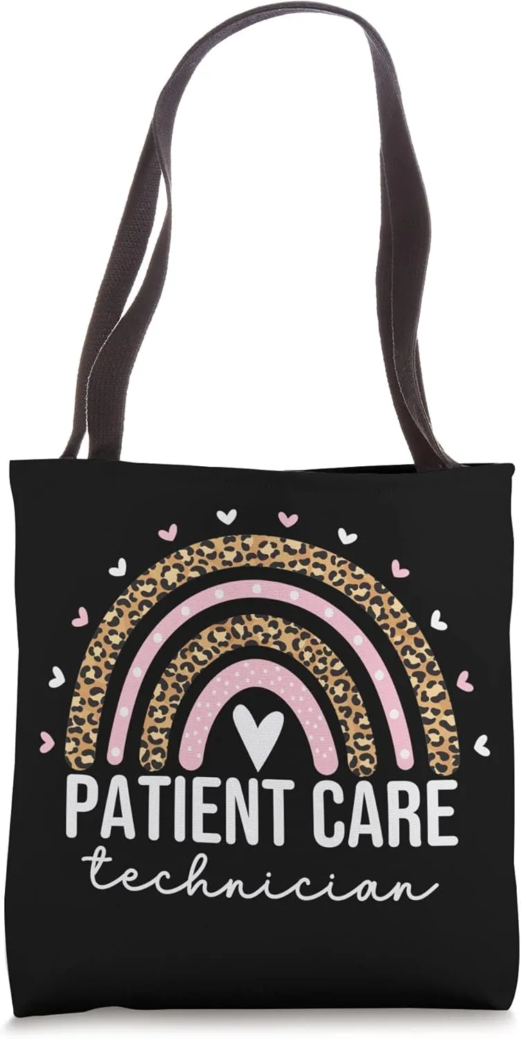 Patient Care Technician Rainbow PCT Healthcare Assistants Tote Bag