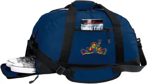 Peace Frog Duffel Bag - Peace Frogs Gym Bags w/SHOE POCKETS
