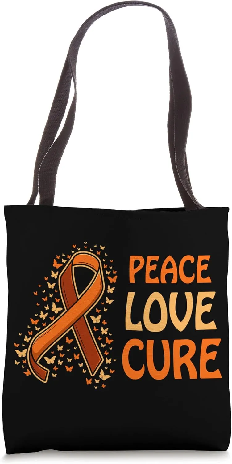 Peace Love Cure Tote Bag