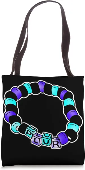 Peace Love Unity Respect Rave Kandi Raver Party Tote Bag