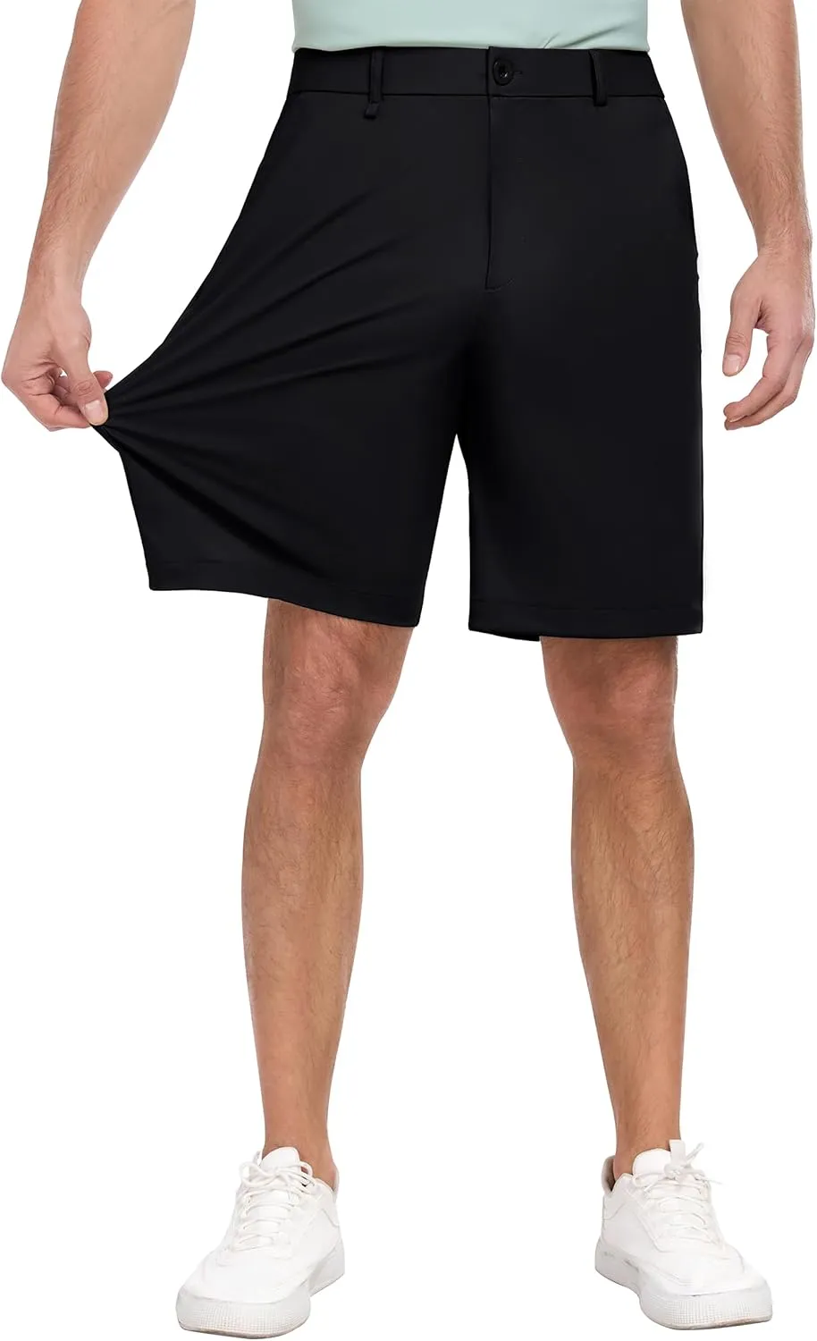 PEGENO Men's Golf Dress Shorts - Lightweight Waterproof Quick-Dry Casual Summer Shorts