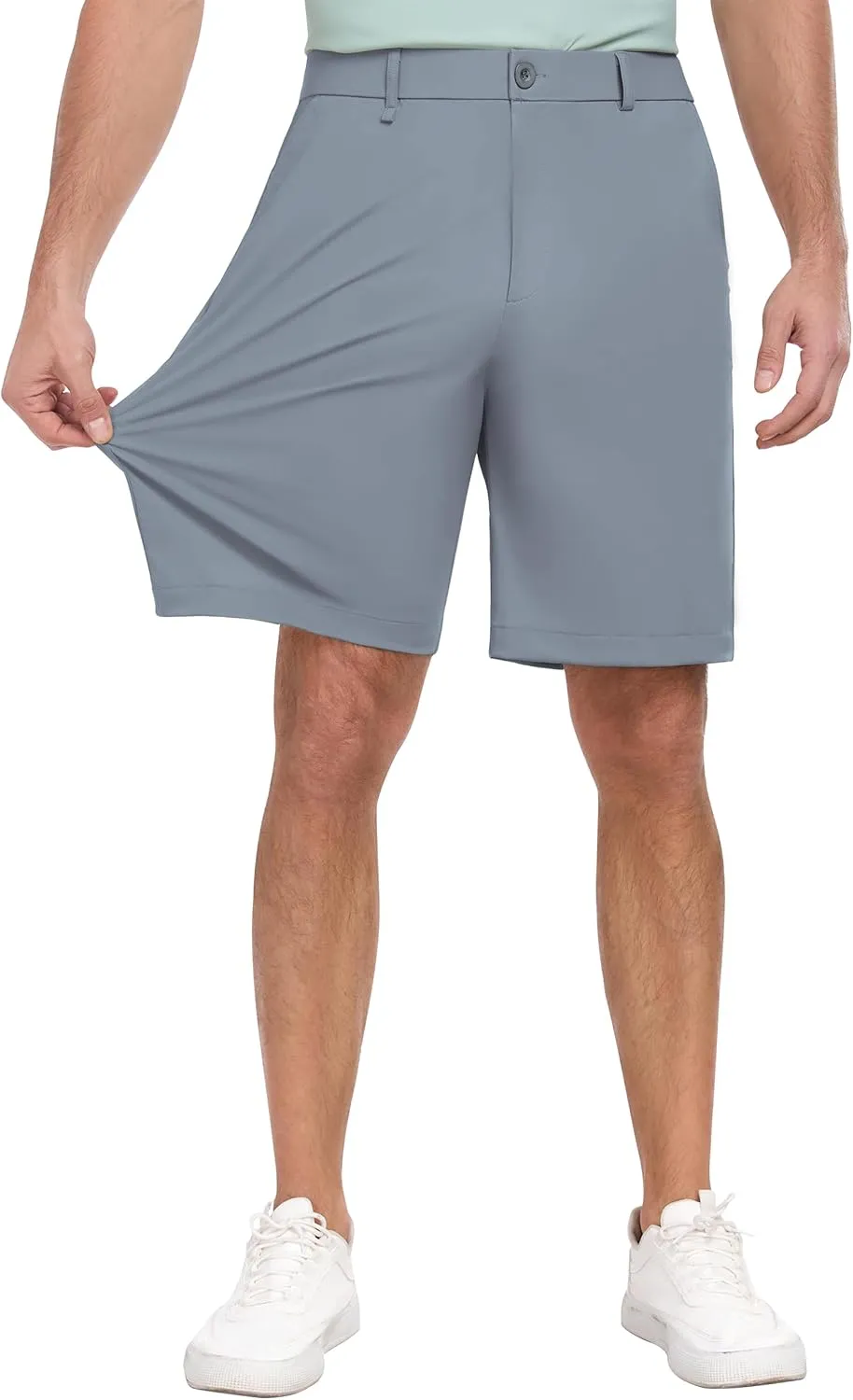 PEGENO Men's Golf Dress Shorts - Lightweight Waterproof Quick-Dry Casual Summer Shorts
