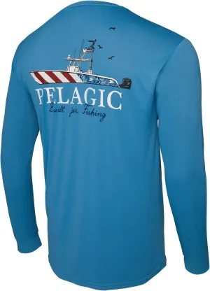 PELAGIC Apparel Men's Aquatek Fish N Stripes Fishing Shirt
