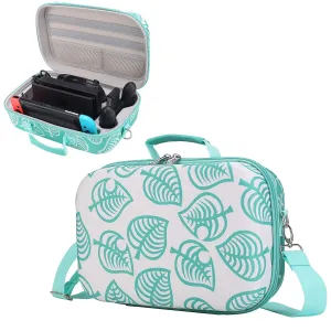 Pemalin Carrying Travel Case for Nintendo Switch / OLED Model, Hard Shell Storage Case for Switch Console and Full Set of Accessories, with Mesh Pocket and 18 Card Slots.