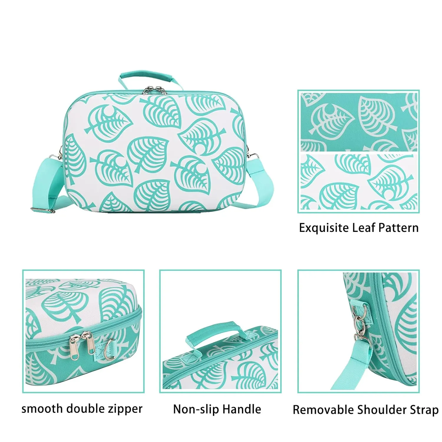 Pemalin Carrying Travel Case for Nintendo Switch / OLED Model, Hard Shell Storage Case for Switch Console and Full Set of Accessories, with Mesh Pocket and 18 Card Slots.
