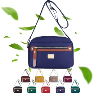 Popularate Nylon Crossbody Bag, Popularate Waterproof Nylon Crossbody Bag, Purses with Multi Pockets Suitable for Every Lady