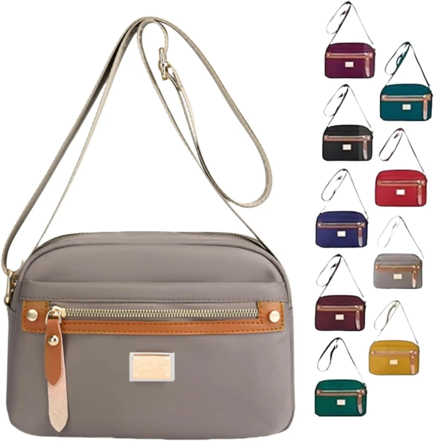 Popularate Nylon Crossbody Bag, Women's Nylon Crossbody Bag Popularate, Waterproof Bags