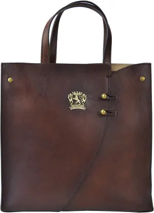 Pratesi Leather Bag for Women Paterno B488 in cow leather - Bruce Coffee Made in Italy