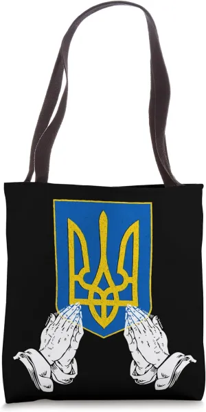 Pray For Ukraine Flag Vintage We Want Peace Tote Bag