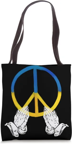 Pray For Ukrainian Peace Flag Tote Bag