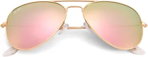 Pro Acme Classic Polarized Aviator Sunglasses for Women Men, Lightweight Metal Pilot Frame UV400 Protection 58MM