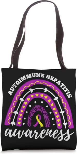 Rainbow Autoimmune Hepatitis Awareness Tote Bag