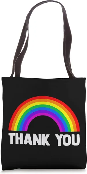 Rainbow Thank You Tote Bag