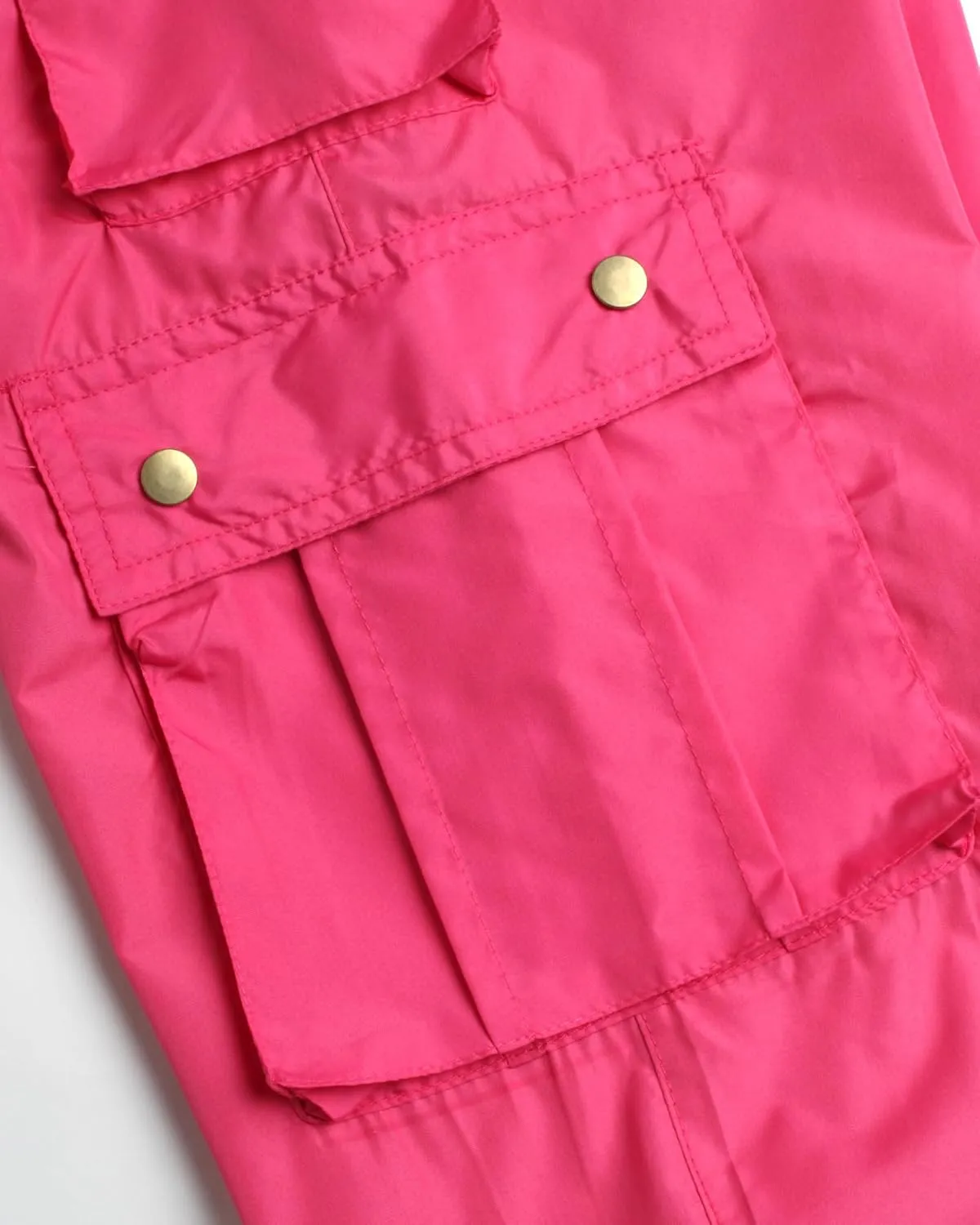 Real Love Girls' Cargo Pants - Lightweight Nylon Quick Dry Jogger Parachute Pants with Deep Multi Pockets (Sizes: 7-16)