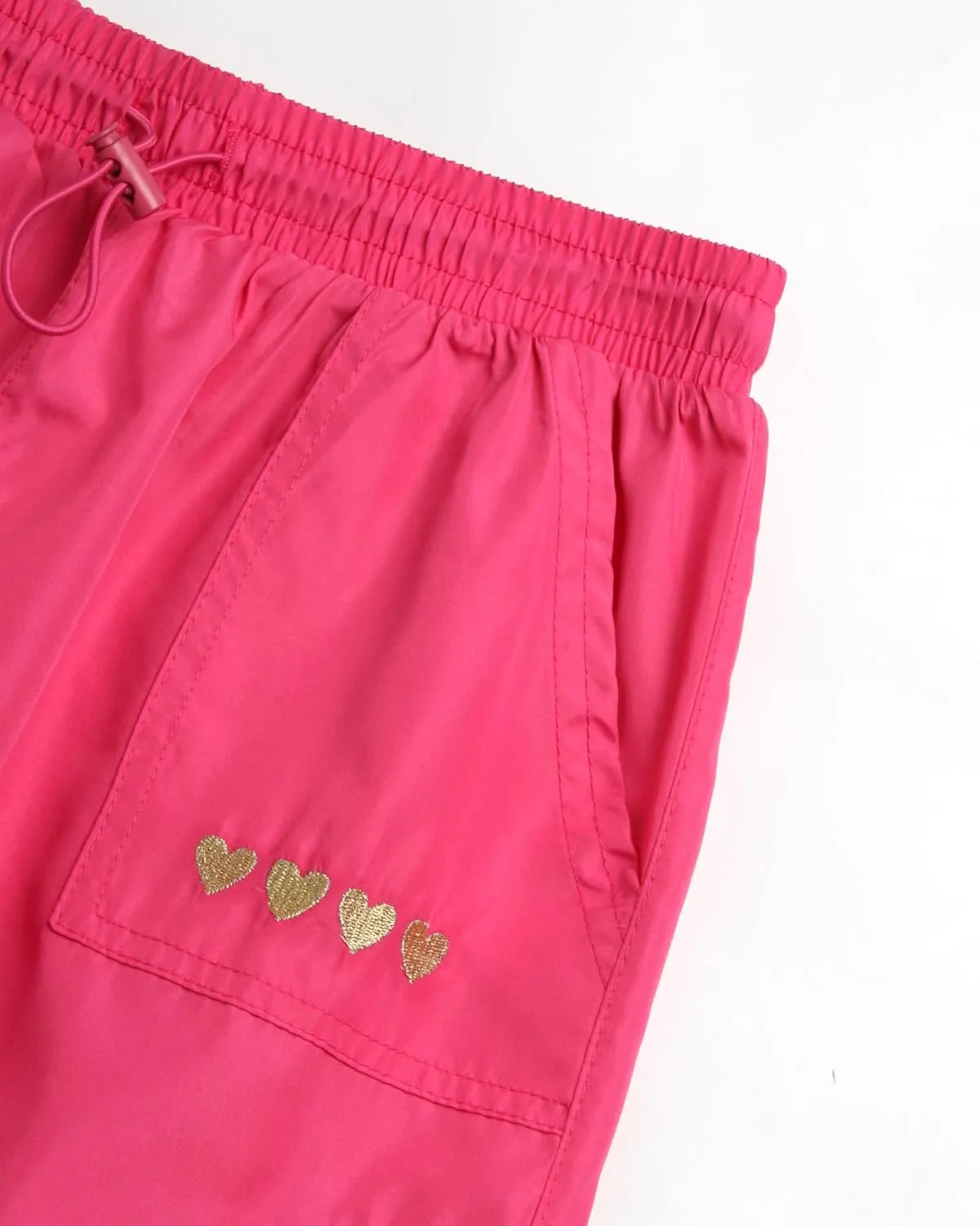 Real Love Girls' Cargo Pants - Lightweight Nylon Quick Dry Jogger Parachute Pants with Deep Multi Pockets (Sizes: 7-16)