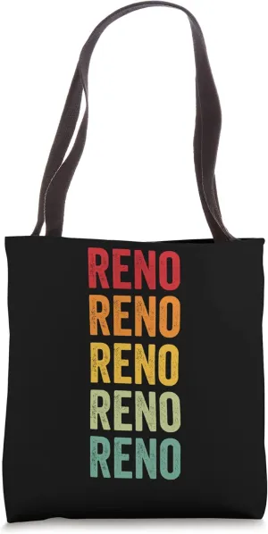 Reno Rainbow Repetition, Reno City Tote Bag