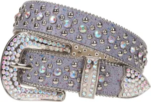 Rhinestone Belt - Shining Diamond Studded Belt for Men & Women - Cowgirl Cowboy Punk Y2K Style