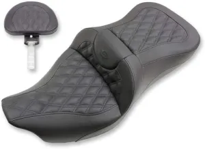 Saddlemen Road Sofa LS Extended Reach Seat with Driver Backrest 808-07B-184BR