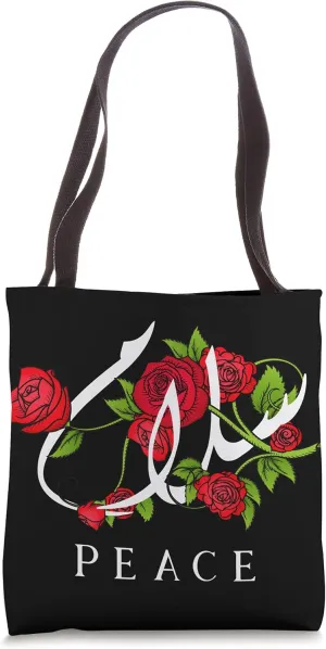 Salam Peace Arabic Islam Islamic Art Muslim Assalamu Alaykum Tote Bag