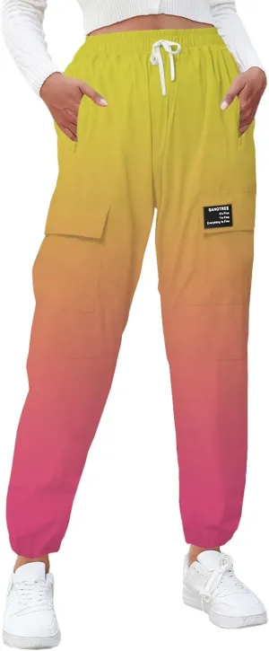 SANGTREE Girls & Women's Waterproof Outdoor Quick Dry Casual Hiking Cargo Jogger Pants with Pockets