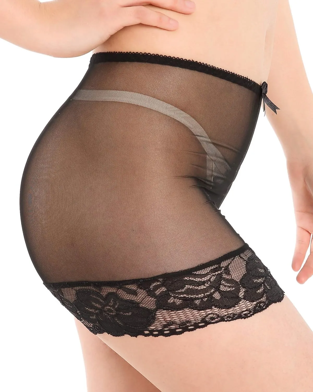 Satini Women's Nylon Sheer French Knickers Briefs Panties