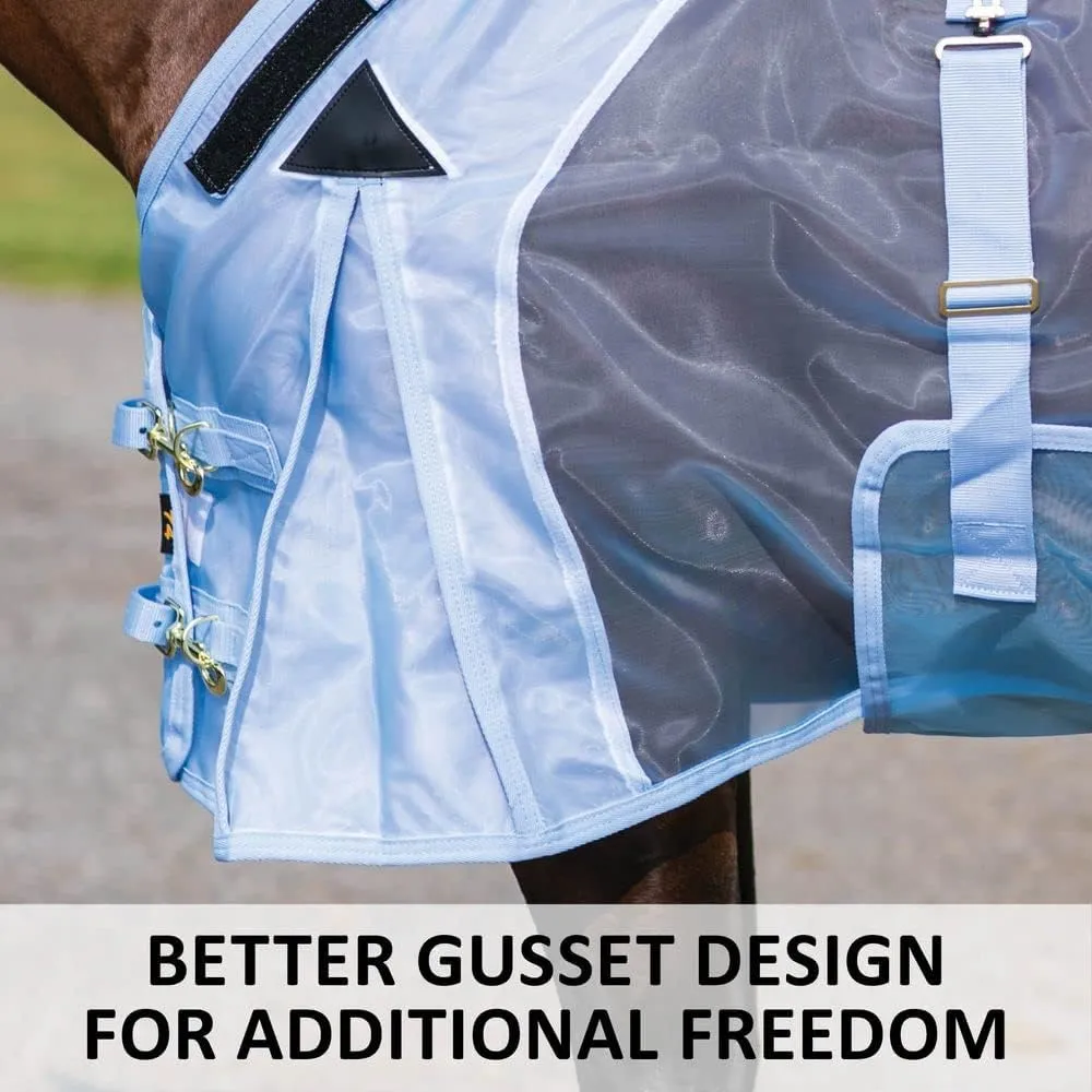 Schneiders Mosquito Mesh II Adjusta-Fit Horse Fly Sheets | Insect & UV Protection for Horses | Durable 350D Mesh | Reflective Safety Stripes