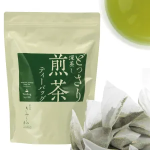 Sencha Green Tea 100 Tea Bags Bulk -from Shizuoka Japan | Japanese Tea KIMIKURA