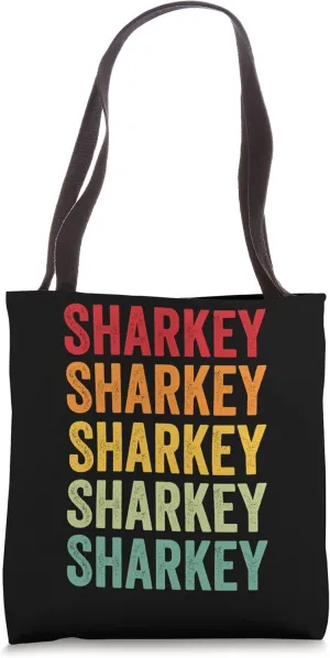 Sharkey County, Mississippi, Rainbow Text Design Tote Bag