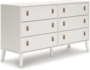Signature Design by Ashley Aprilyn Farmhouse 6 Drawer Dresser, Whitewash