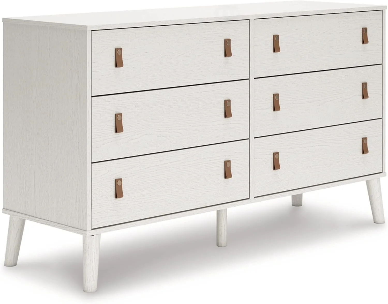 Signature Design by Ashley Aprilyn Farmhouse 6 Drawer Dresser, Whitewash