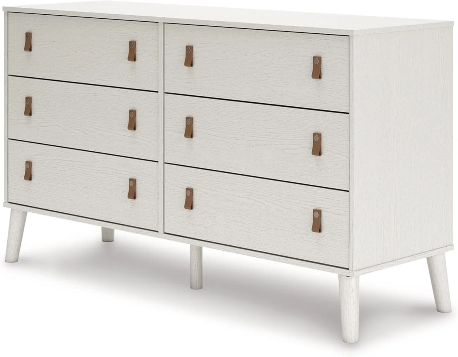 Signature Design by Ashley Aprilyn Farmhouse 6 Drawer Dresser, Whitewash