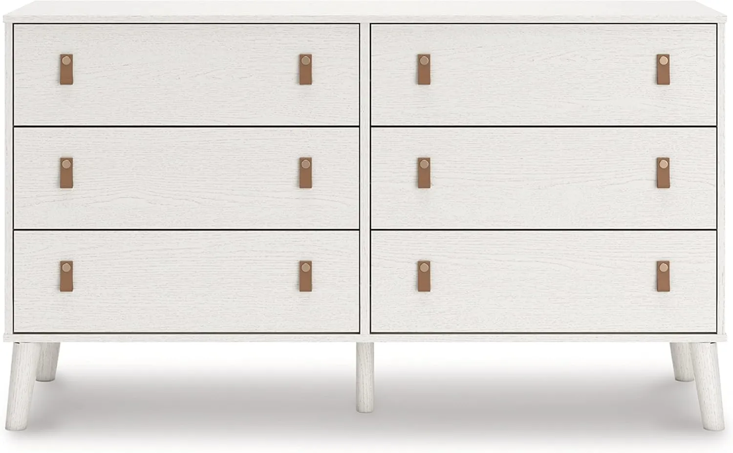 Signature Design by Ashley Aprilyn Farmhouse 6 Drawer Dresser, Whitewash