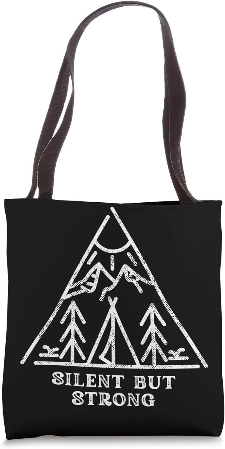 Silent But Strong - Deaf Culture And American Sign Language Tote Bag