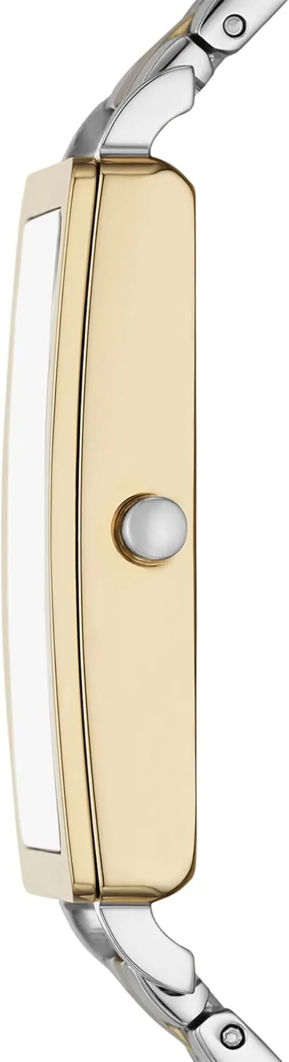 Skagen Hagen Rectangular Case Women's Watch with Stainless Steel Bracelet, Mesh or Leather Band