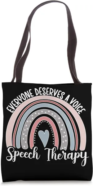 SLPA Rainbow Speech Language Pathology Assistant Tote Bag