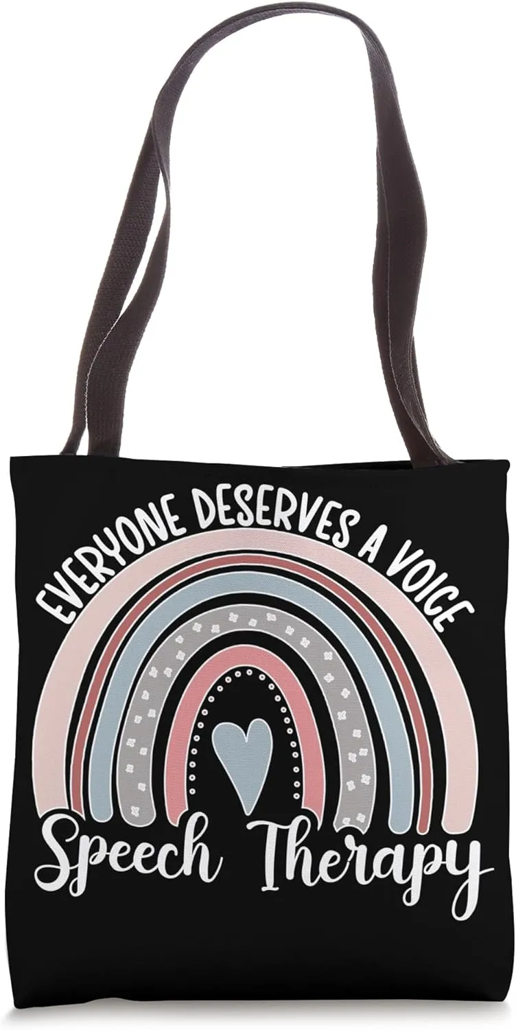SLPA Rainbow Speech Language Pathology Assistant Tote Bag