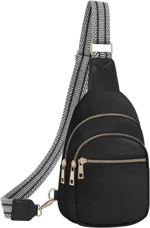 Small Leather Sling Bags for Women Fashion Crossbody Backpack Purse Sling Crossbody Bgas