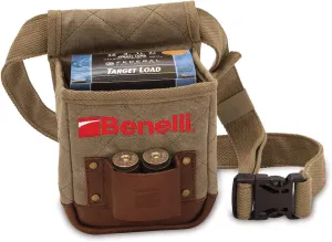 Small Lodge Collection Shell Pouch Olive Waxed Cotton