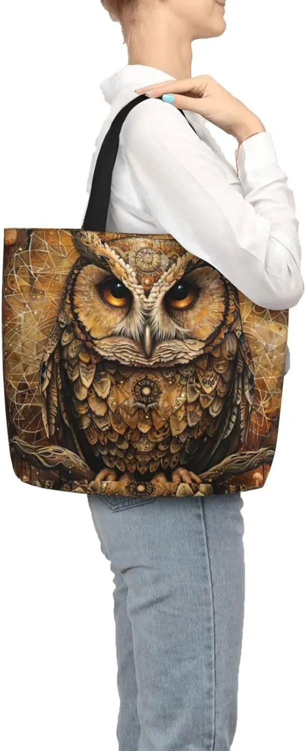Small Rainbow Print Tote Bags Reusable Grocery Bag Shoulde Bag Handbag For Office Shopping Travel Women Casual Work
