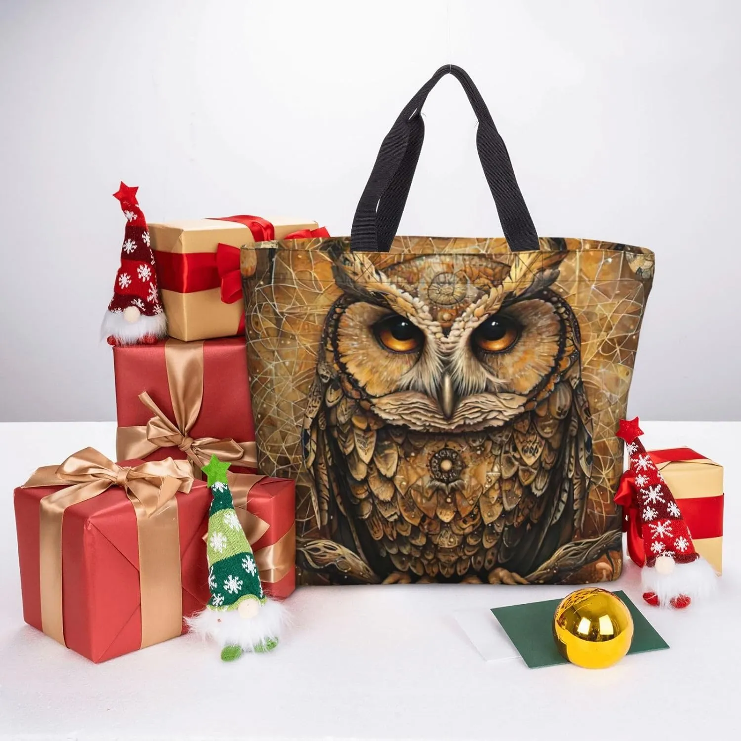 Small Rainbow Print Tote Bags Reusable Grocery Bag Shoulde Bag Handbag For Office Shopping Travel Women Casual Work
